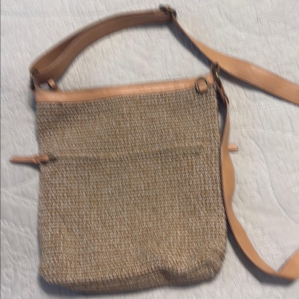 The Sak Tan and Cream Crossbody Bag